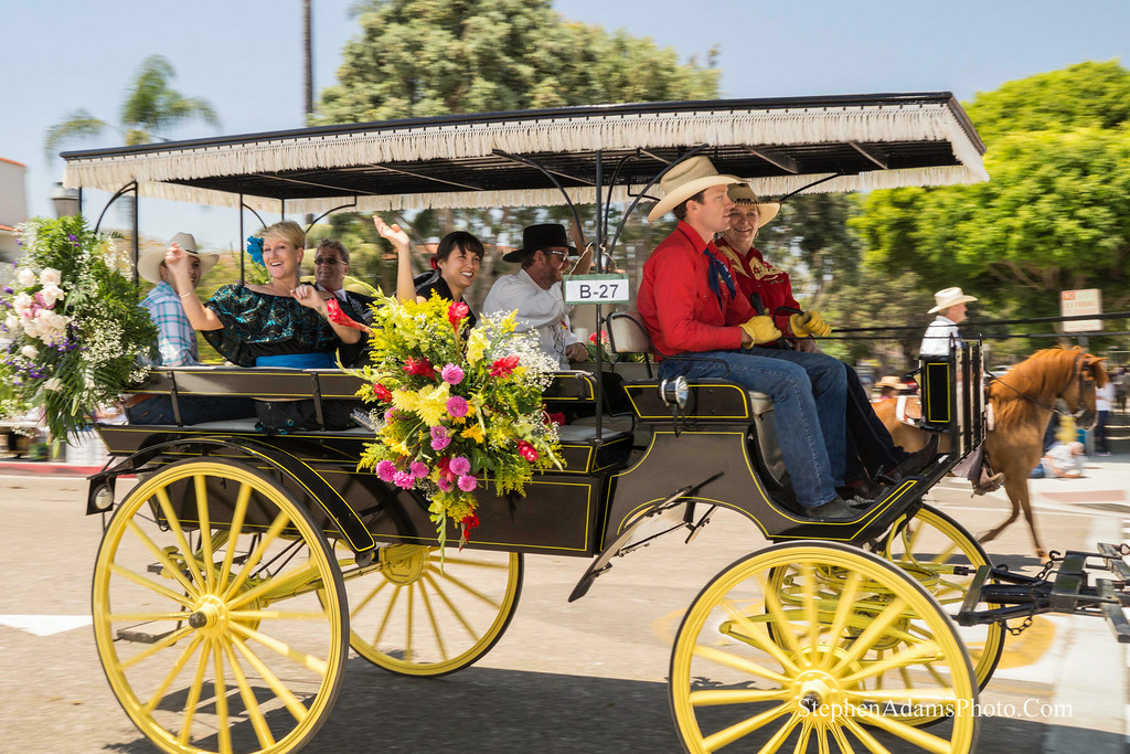 Lobero Theatre carriage, Old Spanish Days Fiesta parade, 2014. Photo: Stephen Adams