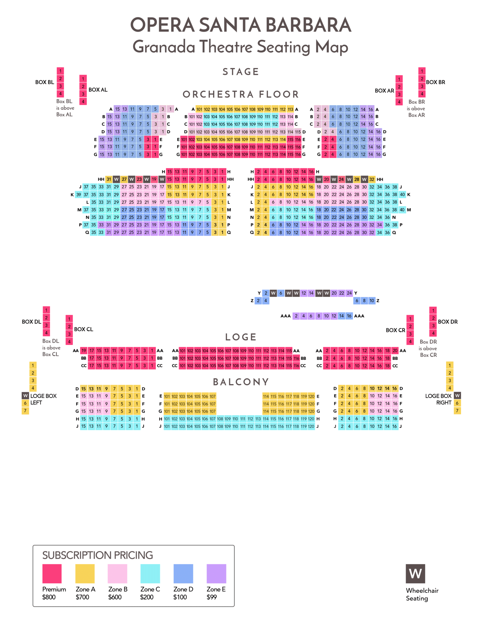 Granada Theater Santa Barbara Seating Chart