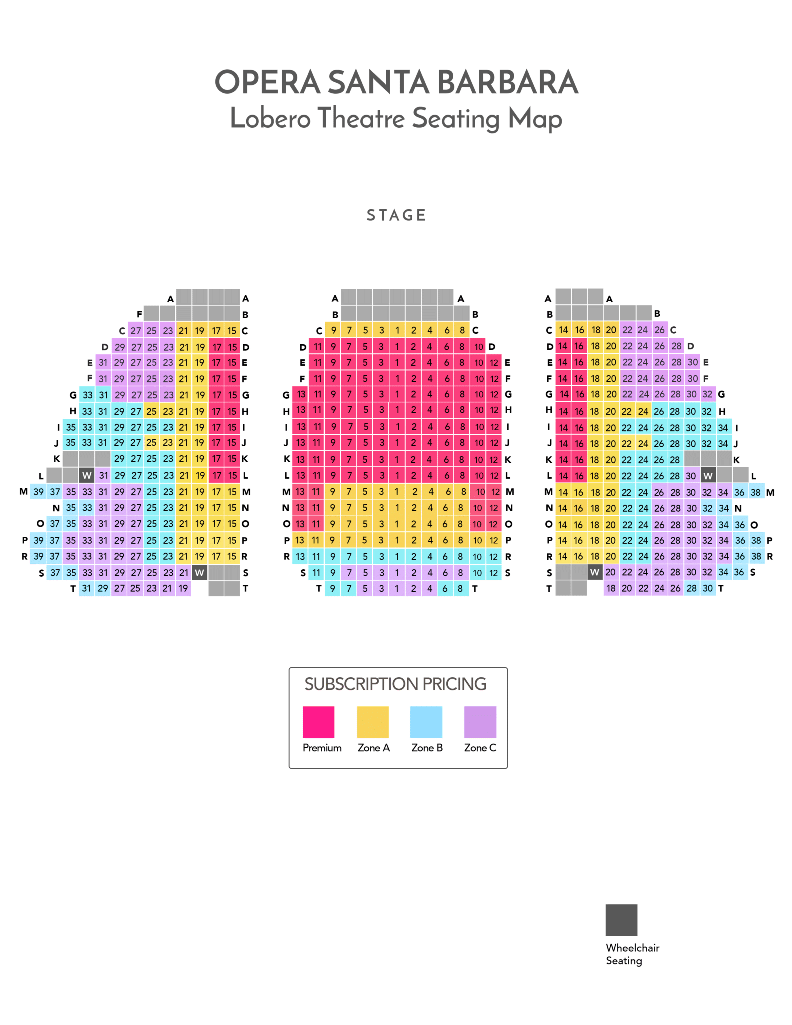 Granada Seating Chart